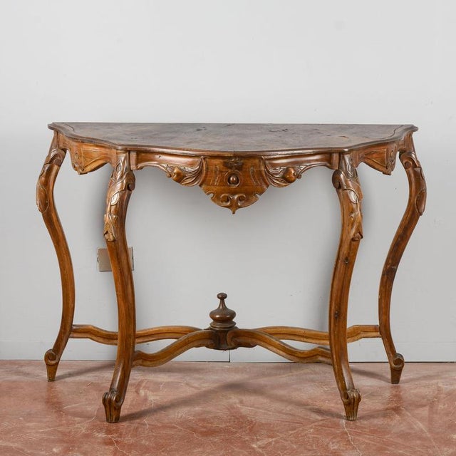 Carved Wood Console Table For Sale - Image 9 of 9