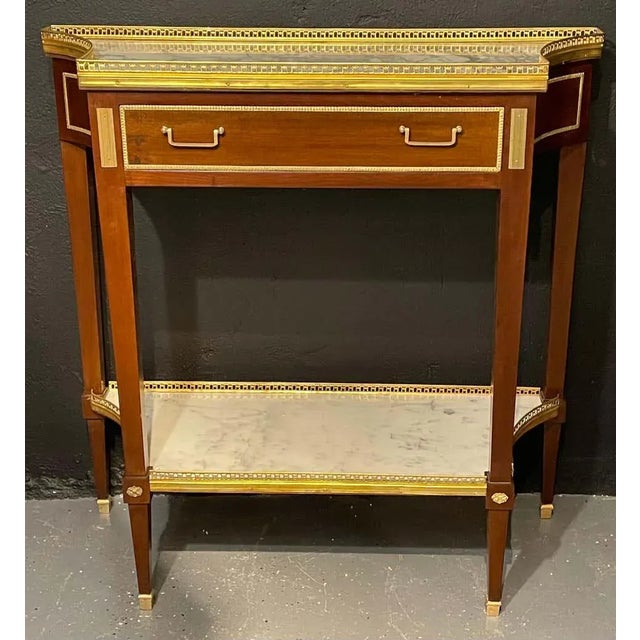 1960s Russian Neoclassical Console Tables, Sofa Tables or Bedside Stands - a Pair For Sale - Image 5 of 12