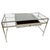 Early 21st Century Theodore Alexander Tintagel Desk Blue Mottled Eggshell For Sale - Image 5 of 9