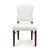 This comfortable, upholstered saddle seat dining chair comes ready-to-ship in two different finish/upholstery...