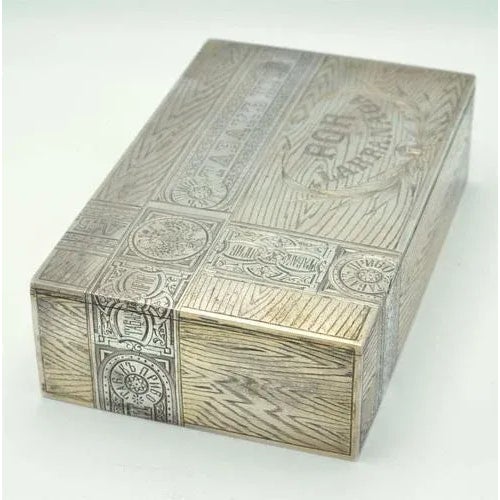 Silver Tobacco Chest, 1890s For Sale - Image 6 of 8