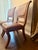 Sienna Pair of Bernhardt Handcrafted Wood & Leather Dining Chairs Made in Thailand For Sale - Image 8 of 11