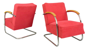 Vintage Bauhaus Lounge Chair by Mucke Melder, 1930s