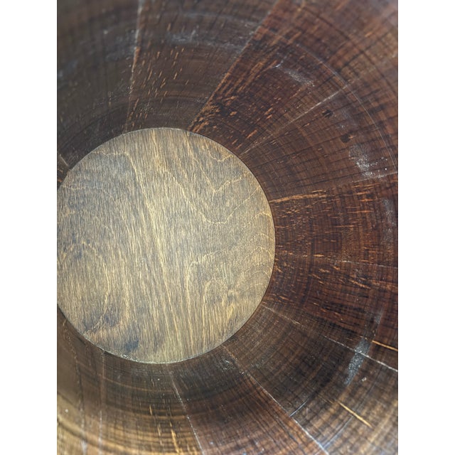 Vintage Oak and Brass Bucket For Sale - Image 9 of 12