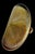 Metal Judith Leiber Gold Ribbed Half Oval Onyx Gem Crystal Minaudiere Evening Bag For Sale - Image 7 of 15