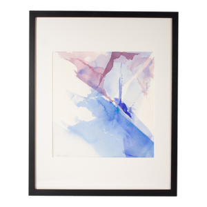 1999 “Calenda #6” Abstract Watercolor Painting Signed by William E. Ward