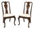Hickory Chair Mahogany Queen Anne Dining Side Chairs - Pair A For Sale