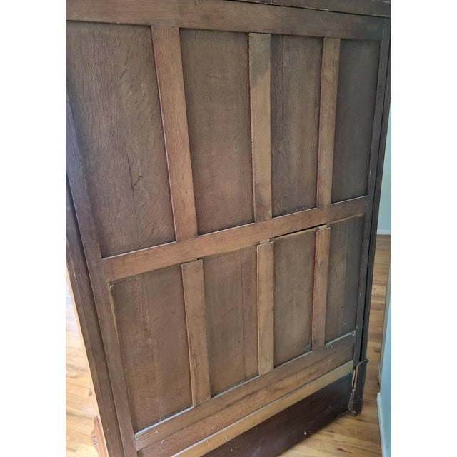 Antique French Louis XV Style Carved Walnut Double Mirror Door Armoire Wardrobe For Sale In New York - Image 6 of 18