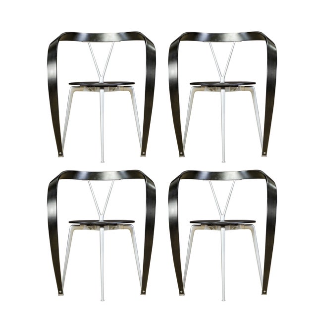 Model 952 Reverse Chairs by Andrea Branzi for Cassina, 1990s, Set of 4 For Sale - Image 14 of 14