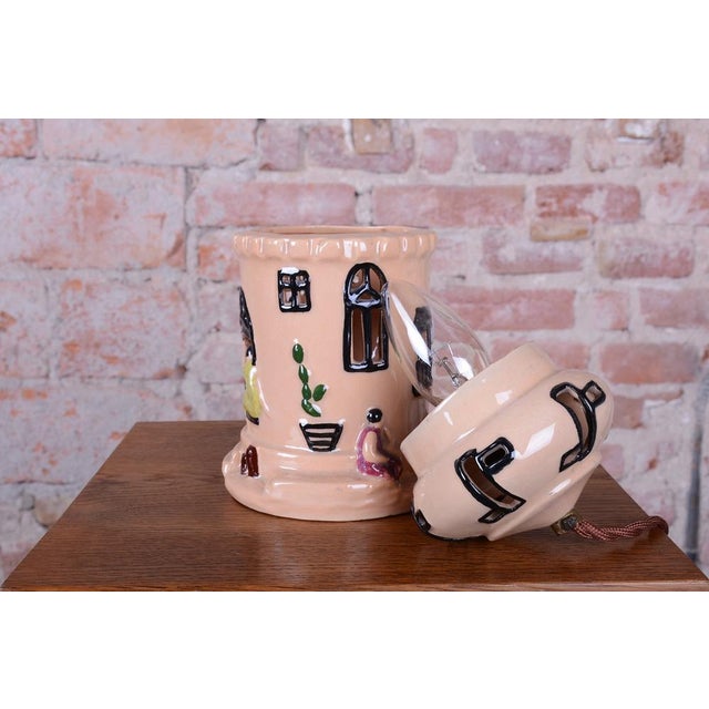 Mid-Century Table Lamp in Ceramic, France, 1980s For Sale - Image 6 of 13