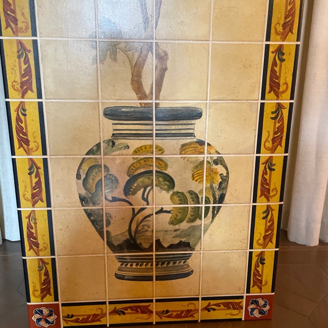 Wood Set of Two Planked Trompe L’oeil Panels by Maria Apelo Cruz For Sale - Image 7 of 13