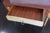 Brown Mid Century Side Tables With Parchment Drawers - Set of 2 For Sale - Image 8 of 9