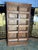 Wood Cabinet Filing Cabinet with Notary Curtains For Sale - Image 7 of 8
