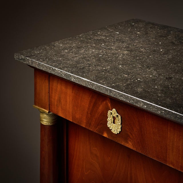 Wood French Empire Mahogany Buffet For Sale - Image 7 of 9