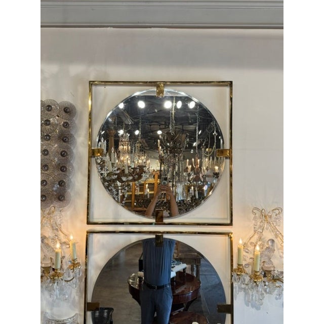 The Italian Modern Brass Frame Mirrors are a sleek and stylish addition to any home decor. Perfect for adding a touch of...