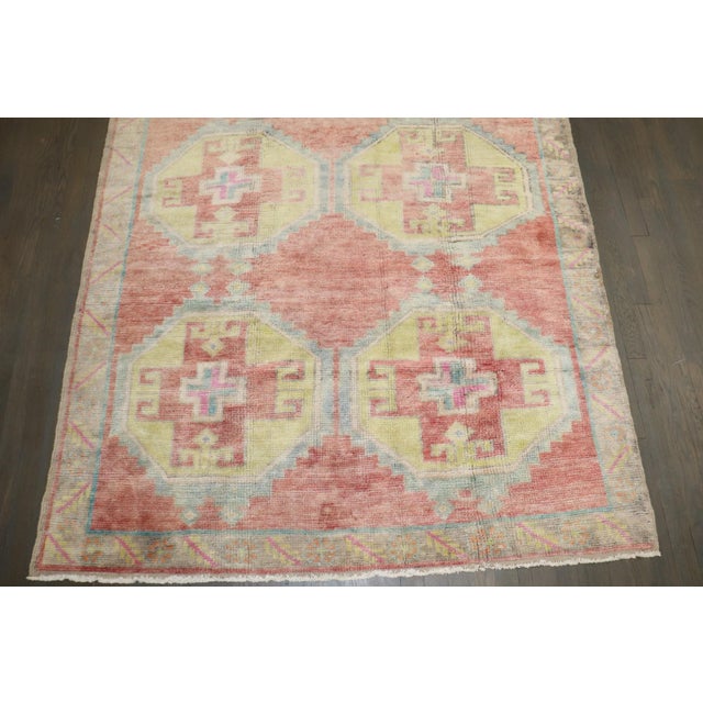 Red Vintage Turkish Anatolian Rug 5'2'' X 9'10' For Sale - Image 8 of 8
