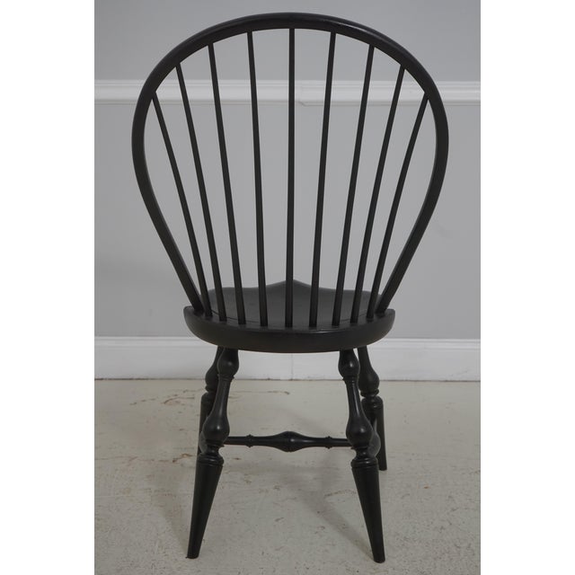 Pair of Dr Dimes Black Bow Back Windsor Side Chairs For Sale - Image 4 of 18