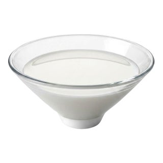Salviati for Tiffany & Co. Heavy Modern Opaline & Clear Art Glass Bowl - 8.25" For Sale
