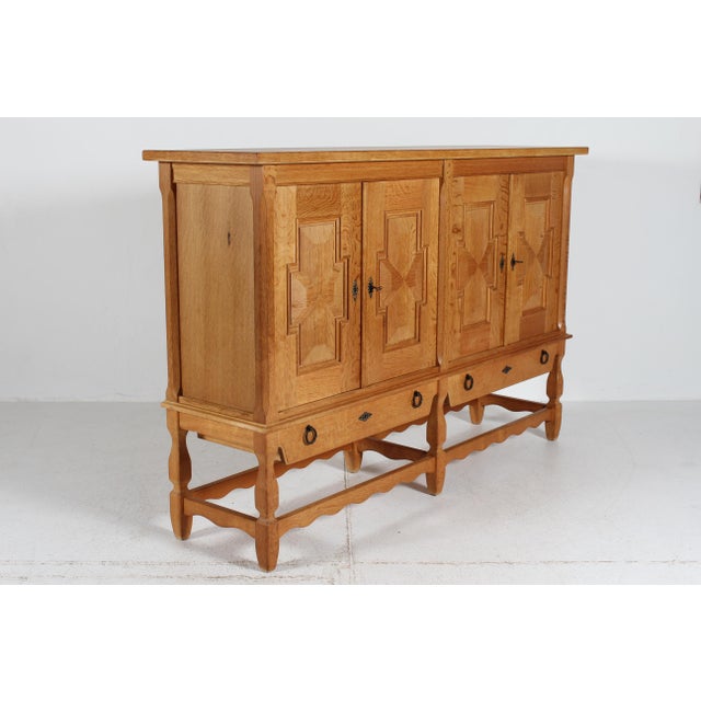 Danish Sideboard in Oak by Henning Kjærnulf, 1970s For Sale - Image 6 of 17