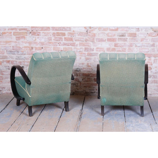 1930s Set of Vintage Art Deco Armchairs by Jindrich Halabala for Up Zavody, 1930s For Sale - Image 5 of 9