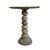 Hand crafted vintage stacked river rock outdoor bistro table. Beautiful organic modern style piece with natural tones and...