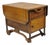 Antique Arts & Crafts Oak Wood Rolling Bar Cart Liquor Cabinet by Lammert's For Sale