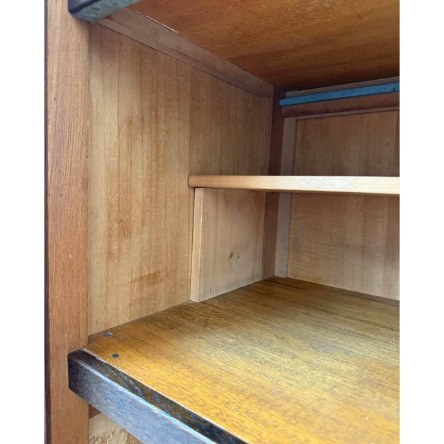 Large Oak Roll-Top Filing Cabinet by Lacour, 1950s For Sale - Image 13 of 14