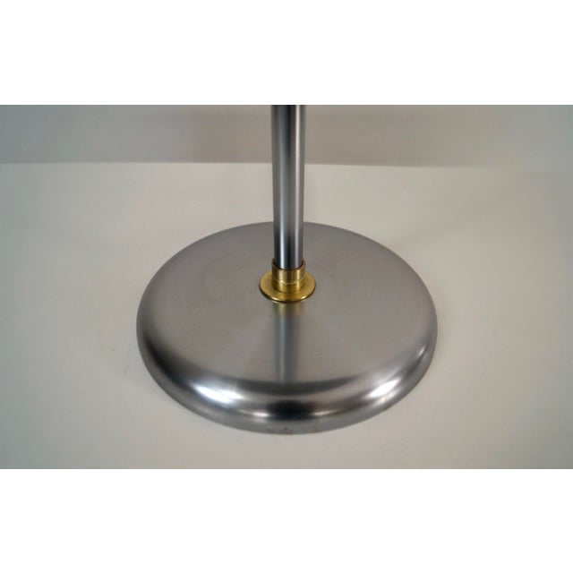 1980’s Art Deco Saucer Table Lamp For Sale - Image 10 of 12
