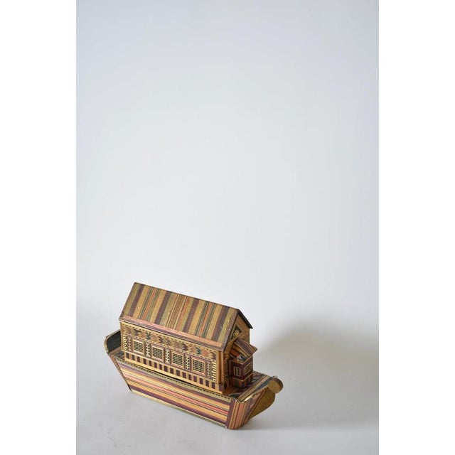 1970s Vintage Straw Marquetry Box, 1970s For Sale - Image 5 of 6