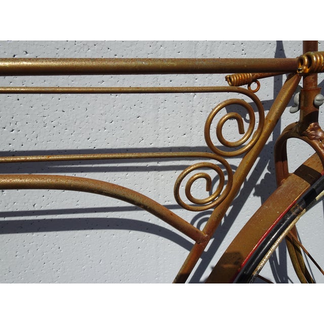 Vintage Rustic 1970's C Curtis Jere "Spinning Wheel" Bicyle Bike Wall Sculpture For Sale - Image 12 of 17