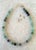 Lovely fluoride beaded necklace with silver hook, clap by Matthew Izzo collection