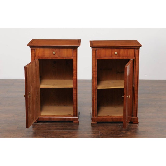 Pair of Austrian Biedermeier Cabinets with Single Drawer and Door, circa 1870 For Sale - Image 11 of 11