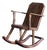 1940s Hand Carved and Handmade Rustic Rocker For Sale
