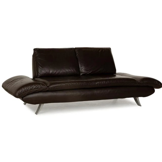 Velutti 2-Seater Sofa in Brown Leather from Koinor For Sale - Image 4 of 13