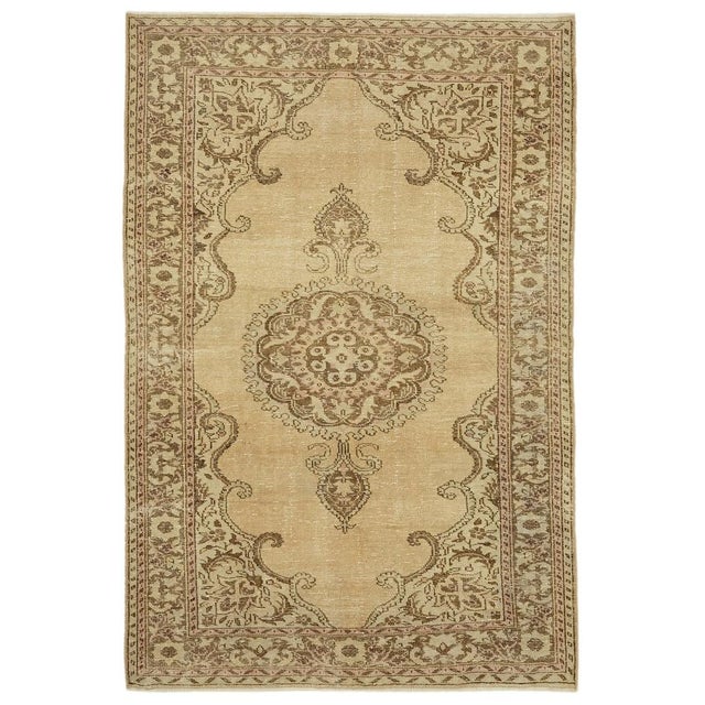 Textile Vintage Turkish Area Rug For Sale - Image 7 of 7