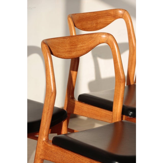 1960s Vintage Scandinavian Teak Chairs, 1960s, Set of 6 For Sale - Image 5 of 18