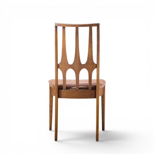 Brown Broyhill Brasilia Mid Century Dining Chair Sides - Set of 4 For Sale - Image 8 of 10