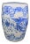 Chinese Porcelain Blue & White Garden Seat Plant Stand For Sale