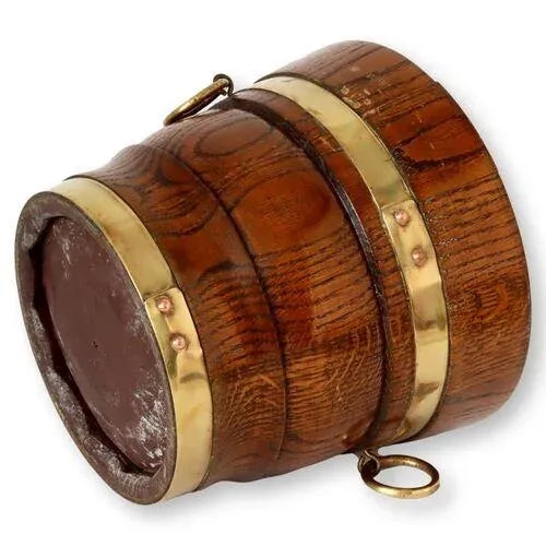 19th Century English Banded Oak Bucket/Planter For Sale - Image 5 of 7