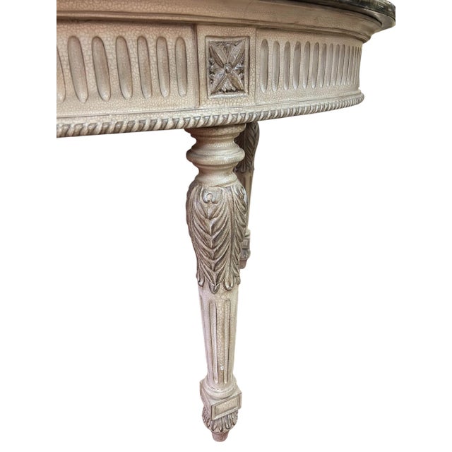 Louis XVI Style Writing Desk With Pietra Dura Stone Top For Sale - Image 12 of 12