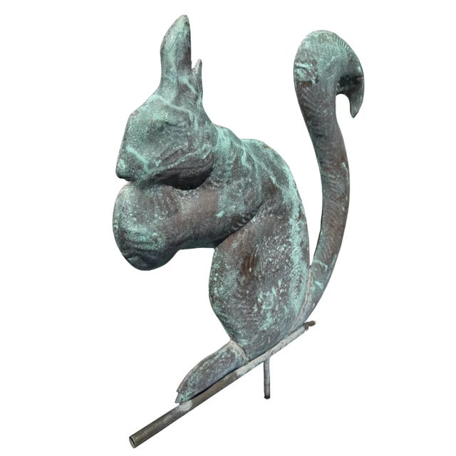 American Large 19th Century Copper Squirrel Weathervane, Attributed to e.g. Washburne & Co., New York, Ca. 1880–1900 For Sale - Image 3 of 6