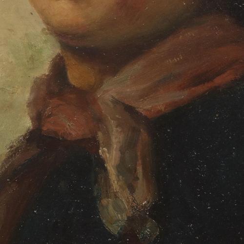 Casimiro Ottone, Portrait, Oil on Canvas For Sale - Image 5 of 11