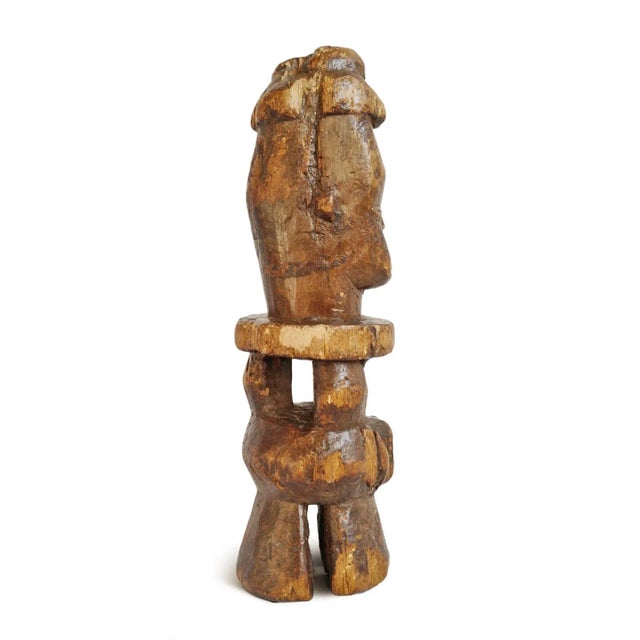 Vintage African Colonial Wood Figure For Sale - Image 4 of 9