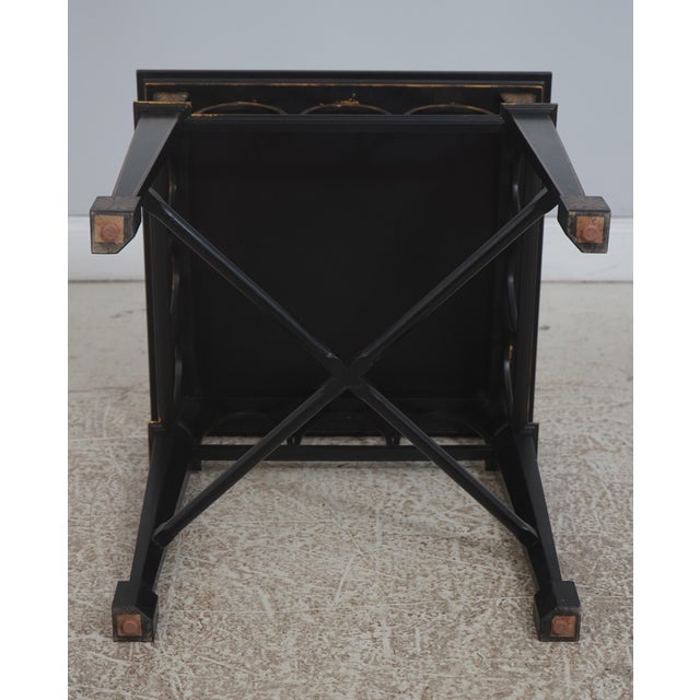 Chinoiserie Gold & Black Lacquer Occasional Lamp Table For Sale - Image 13 of 13