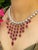 Victorian 20.5ct Carved Ruby & 6.25ct Diamond Cluster Drop Necklace in 18k Gold For Sale - Image 4 of 13