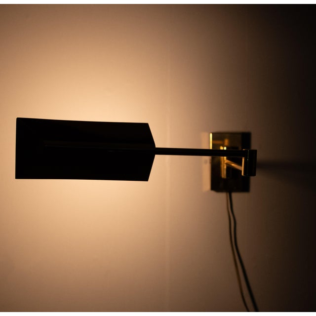 Brass Swing Arm Wall Lamp, Germany, 1978 For Sale - Image 10 of 11
