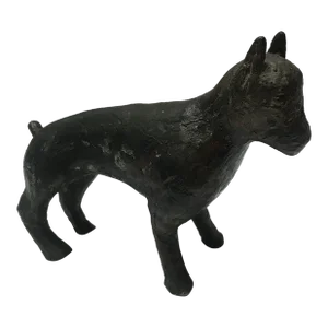 1930s Art Deco Period Bronze English Bull Terrier Sculpture