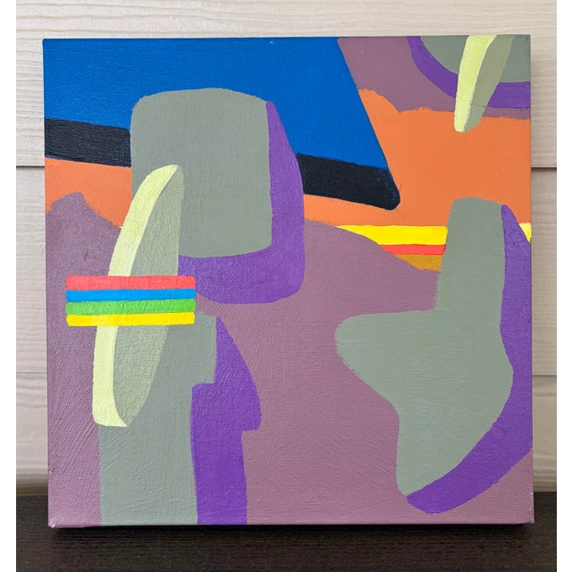 David Mac Innes “Navajo” Construct Series 2003 Painting on Canvas Signed For Sale - Image 9 of 9