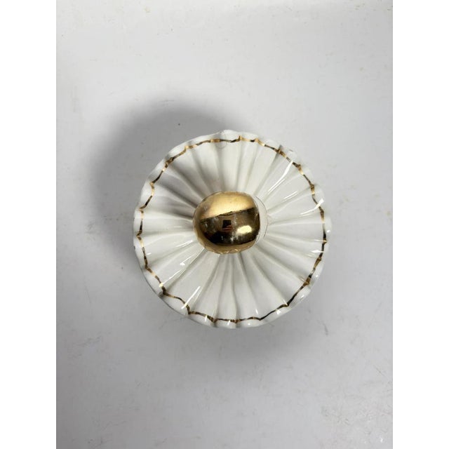 Gold Porcelain Box from Pierrot, France, 1970s For Sale - Image 8 of 9