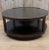 Vintage Two Tier Round Wood Coffee Table on Casters For Sale - Image 9 of 9